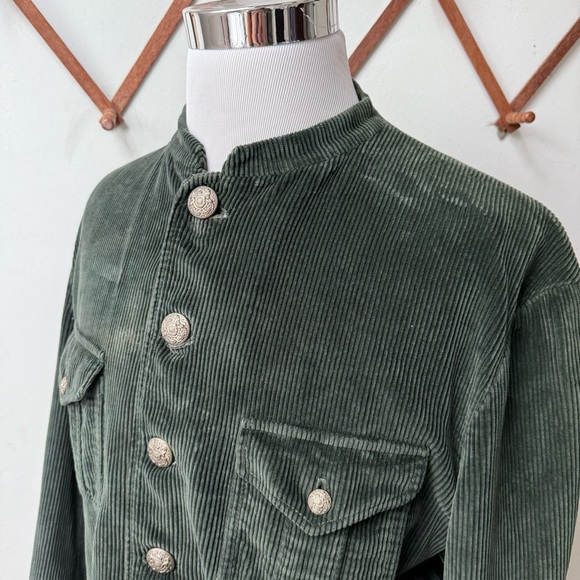 Polo by Ralph Lauren Vintage Green Corduroy Battalion Jacket - Picture 3 of 11